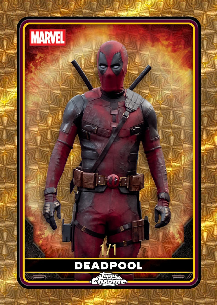 その他 TOPPS MARVEL DEADPOOL CHROME 2025 HOBBY 2025 Topps Marvel Deadpool Chrome Hobby Box – Factory Sealed with