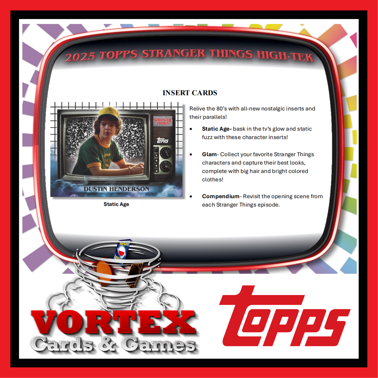 2024 TOPPS STRANGER THINGS HIGH TEK HOBBY BOX, 1/ea | Vortex Cards