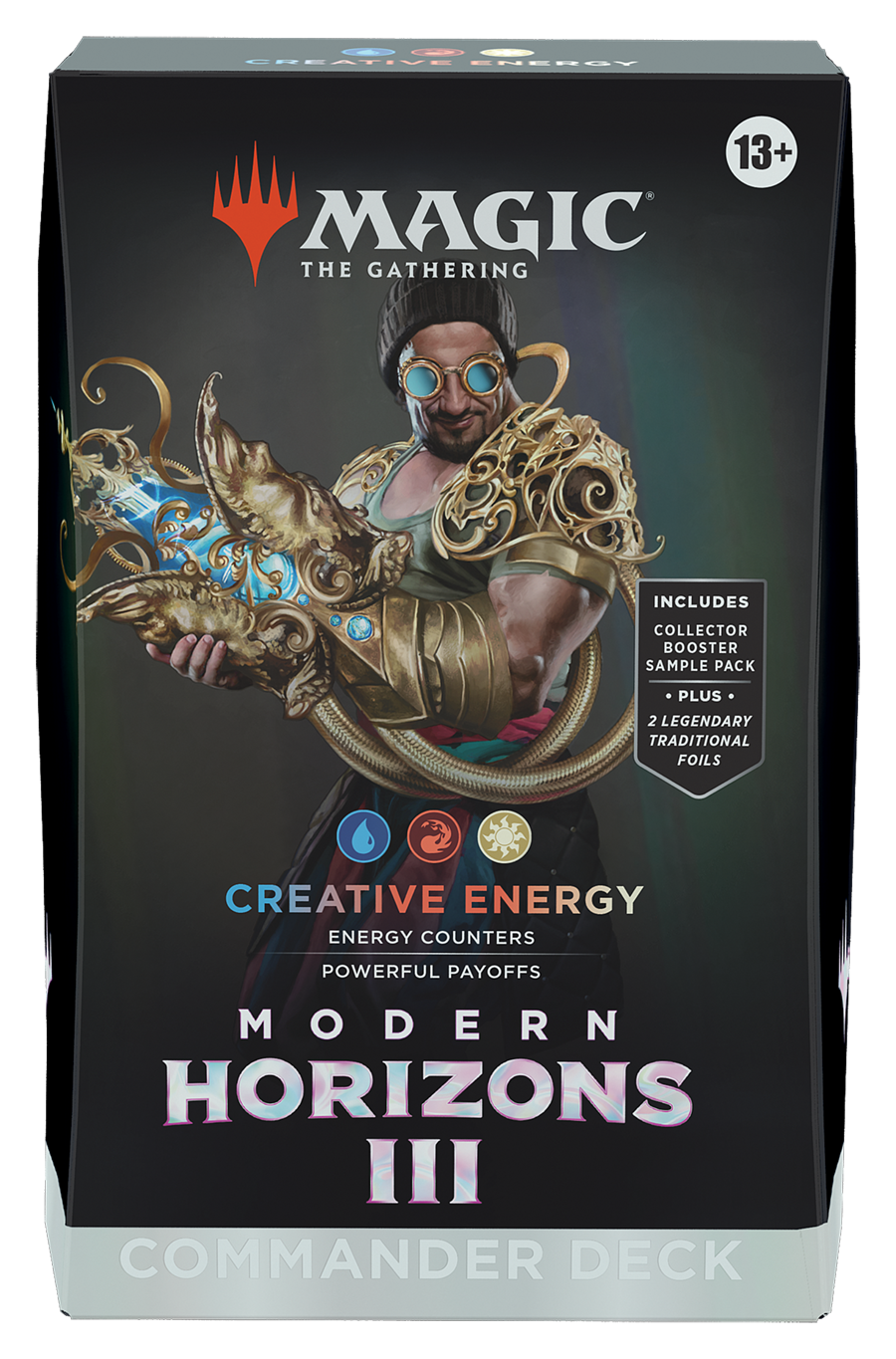 mtg horizons 3 commander decks Magic The Gathering Modern Collectors Deck play deck of 100 Magic cards (2 Traditional Foil Legendary cards Modern Horizons 3 Commander Deck