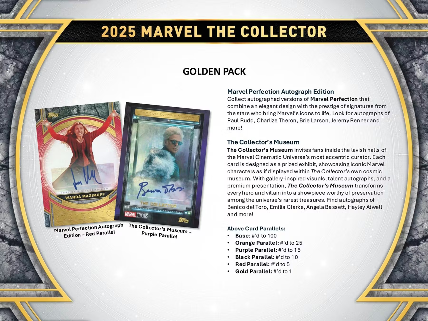 2025 Topps Marvel The Collector Hobby Box (Factory Sealed) – 1 