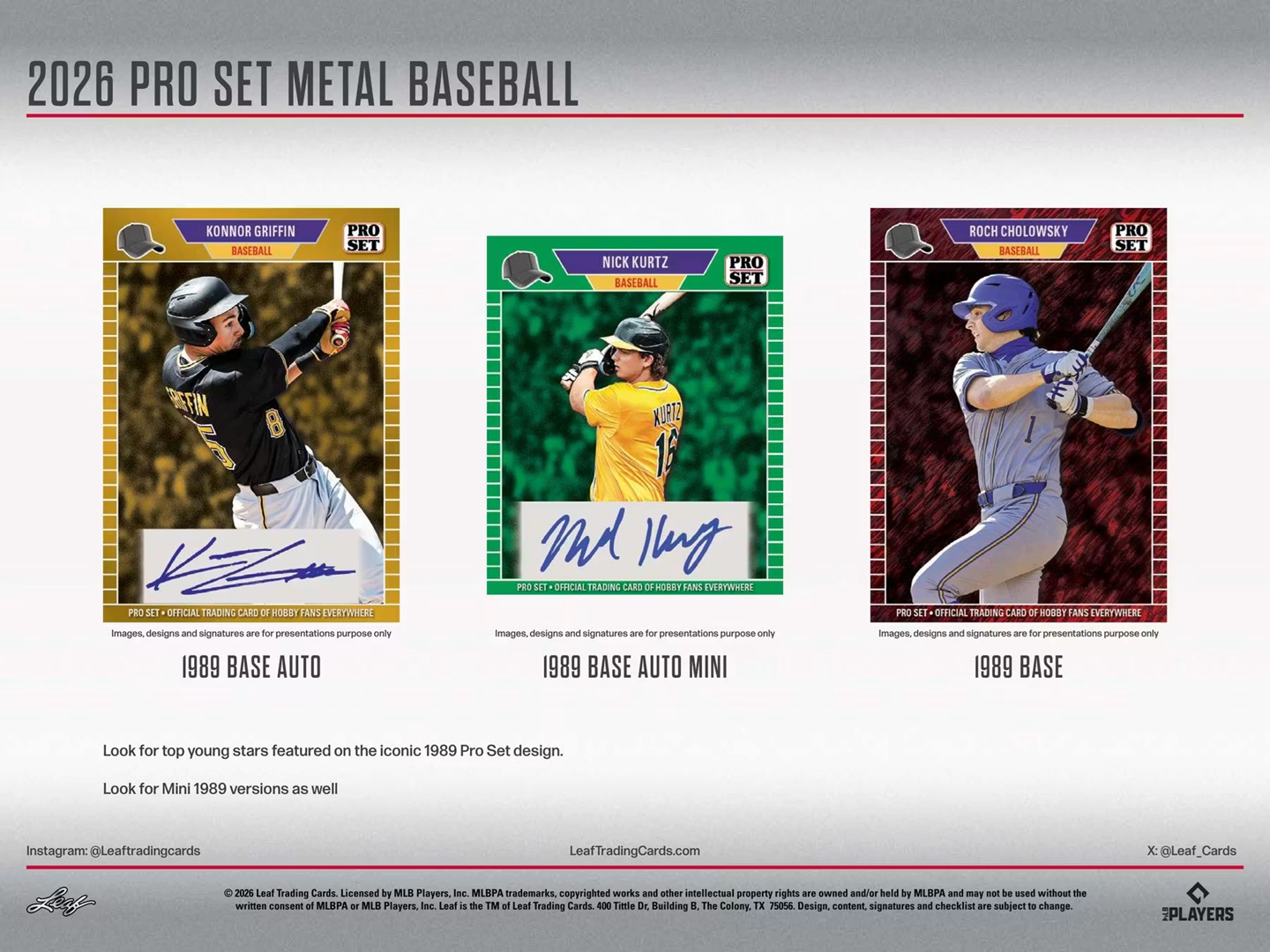 2026 Leaf Pro Set Metal Baseball Hobby Box (Factory Sealed) – 5