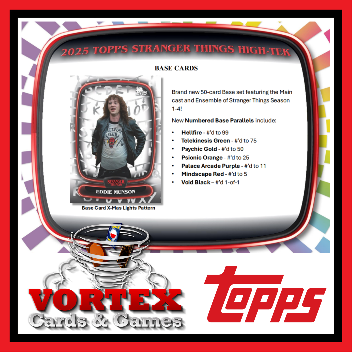 2024 TOPPS STRANGER THINGS HIGH TEK HOBBY BOX, 1/ea | Vortex Cards