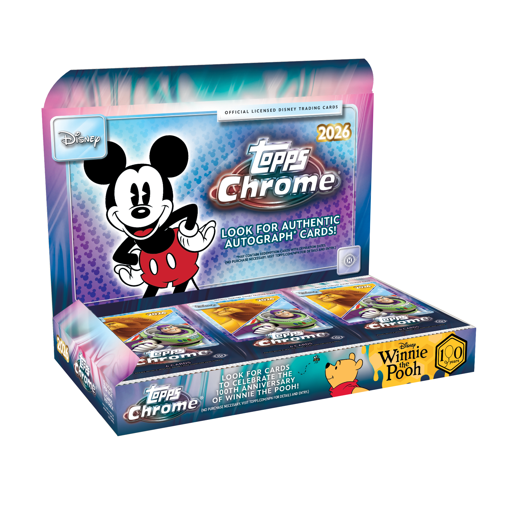 2026 Topps Disney Chrome Hobby Box (Factory Sealed) – Disney