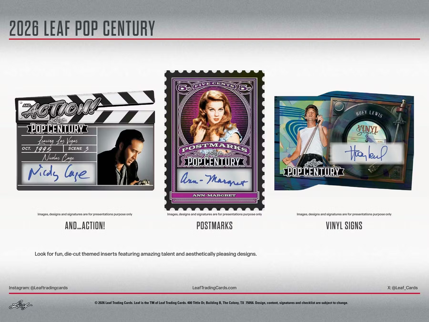 2026 Leaf Pop Century Hobby Box (Factory Sealed) – 4 Autographs