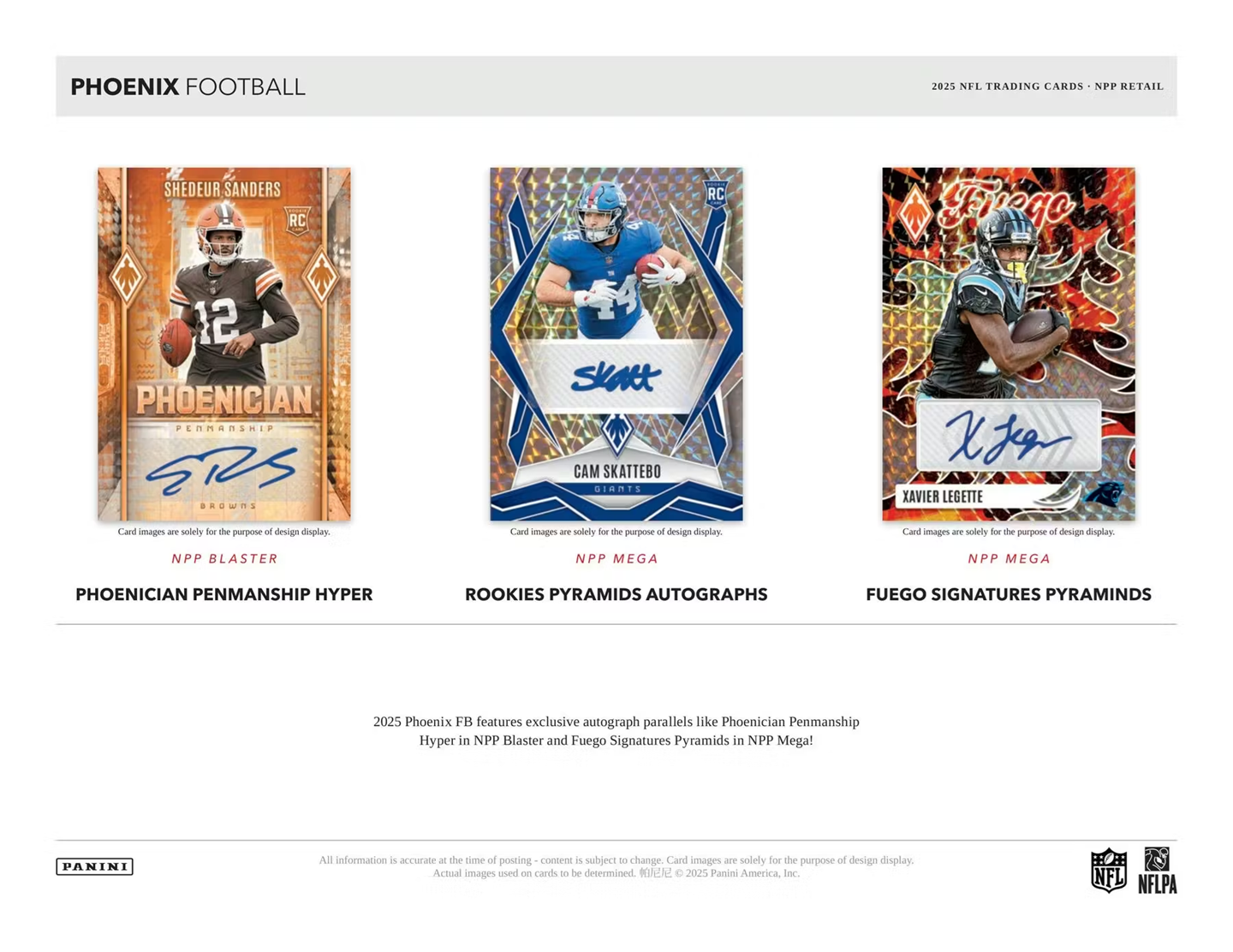 2025 Panini Phoenix Football Mega Box (Factory Sealed) – Pyramids