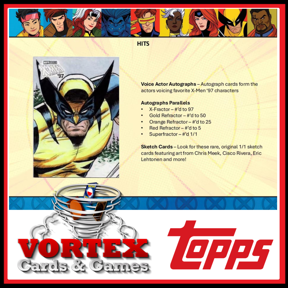 2025 Topps Finest X-Men '97 Hobby Box, 1/ea (Xmen) | Vortex Cards