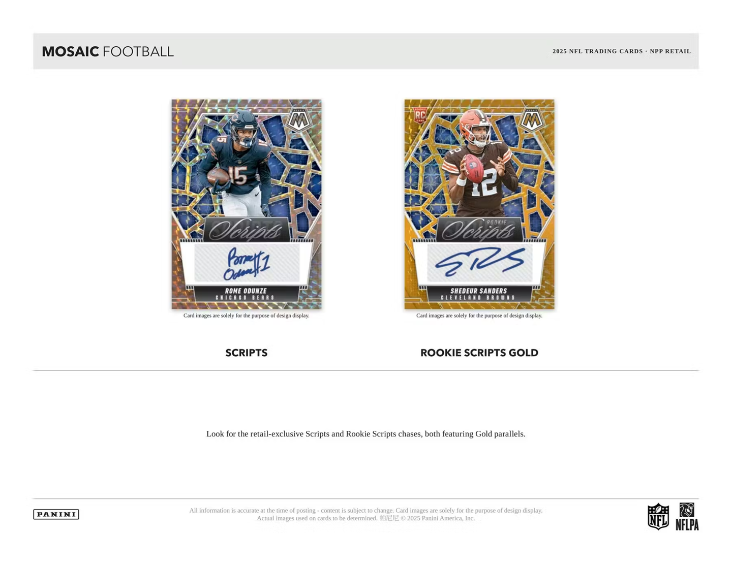 2025 Panini Mosaic Football Mega Box (Factory Sealed) – Reactive