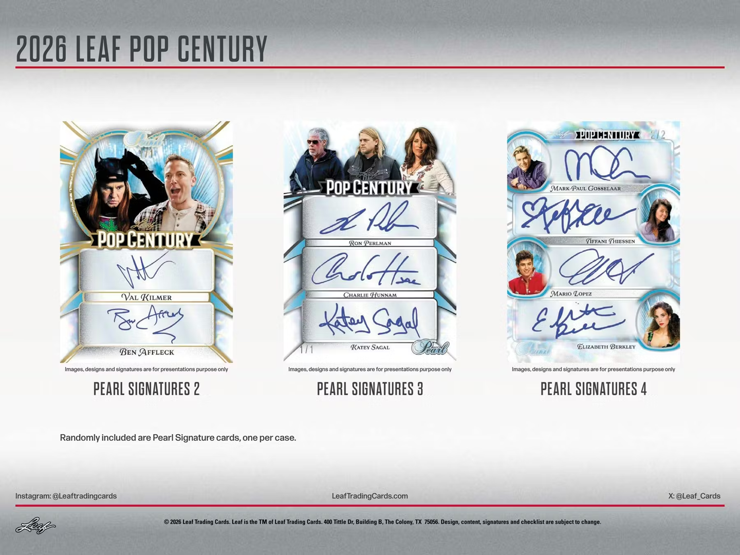 2026 Leaf Pop Century Hobby Box (Factory Sealed) – 4 Autographs