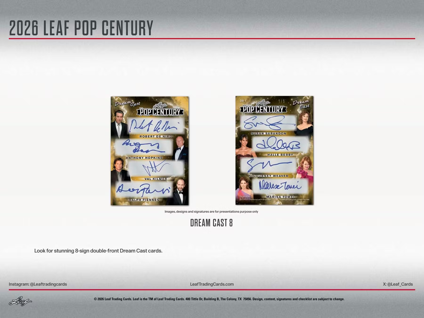 2026 Leaf Pop Century Hobby Box (Factory Sealed) – 4 Autographs