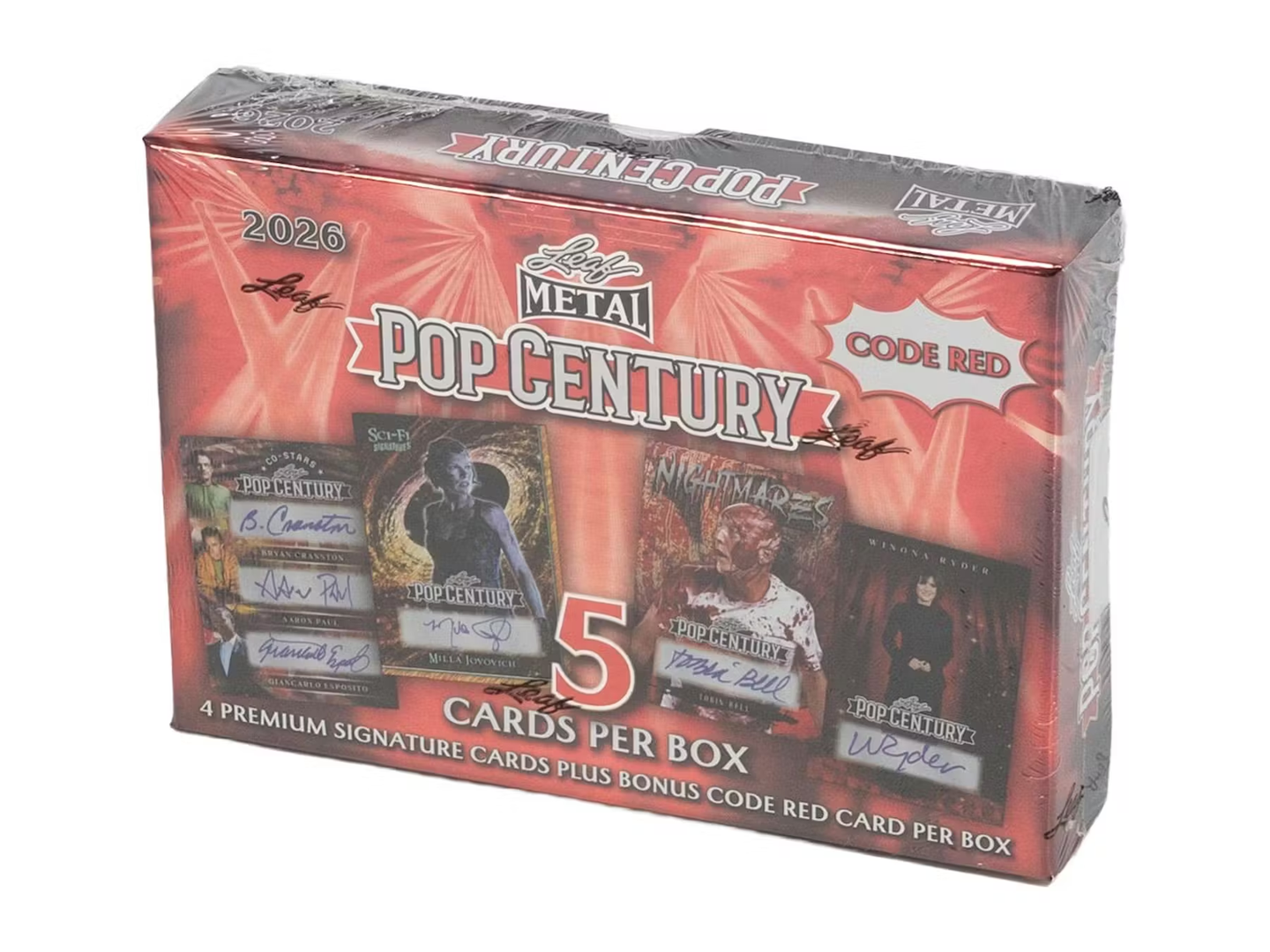 2026 Leaf Pop Century Code Red Hobby Box (Factory Sealed) – 5